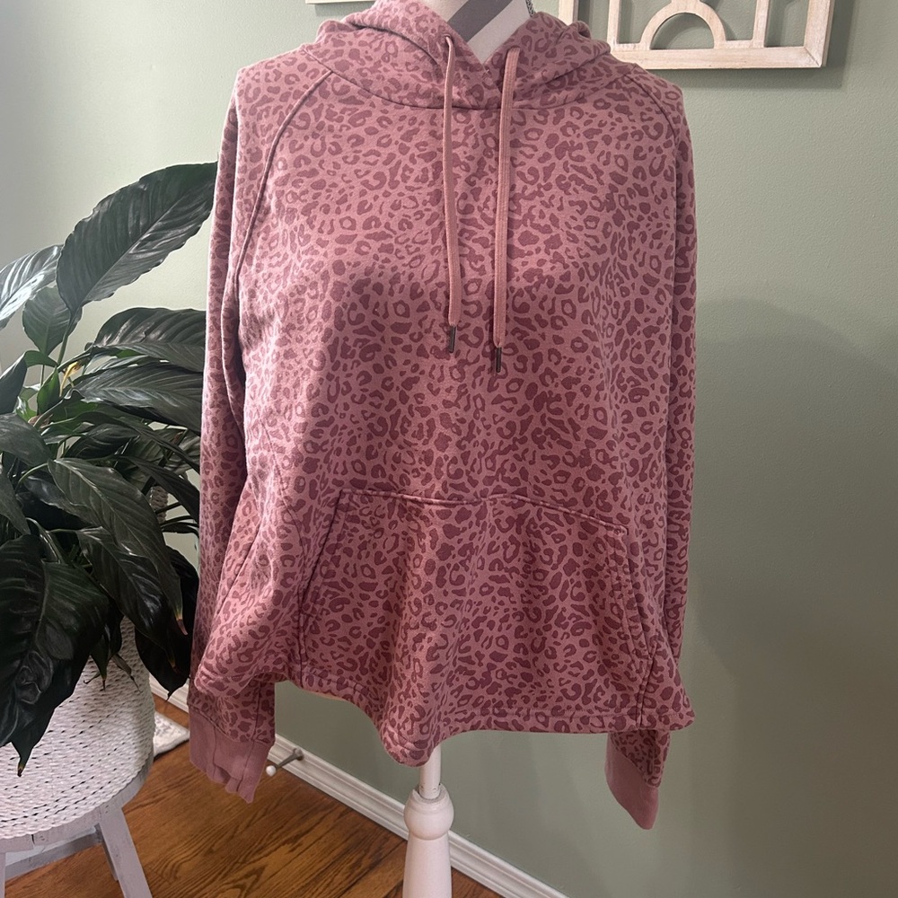 Tek Gear Pink Animal Print Hoodie